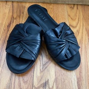 1. State sandals. Black, leather, size 8